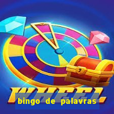 bingo de palavras 3 ano